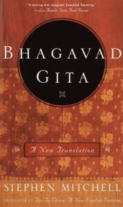 The cover of "The Bhagavad Gita: A New Translation" by Stephen Mitchell