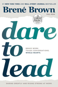 Cover of the book "Dare to Lead" by Brené Brown