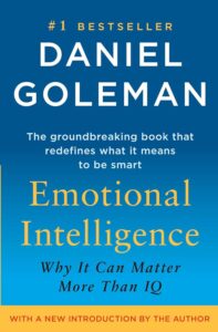 The cover of "Emotional Intelligence: Why It Can Matter More Than IQ" by Daniel Goleman, one of the Best Books on Emotional Intelligence explaining the importance of EQ in achieving personal and professional success. 