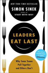 cover of the book 'Leaders Eat Last' by Simon Sinek