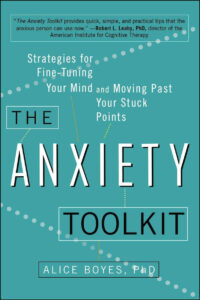 The cover of "The Anxiety Toolkit" by Alice Boyes