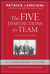 cover of the book 'The Five Dysfunctions of a Team' by Patrick Lencioni