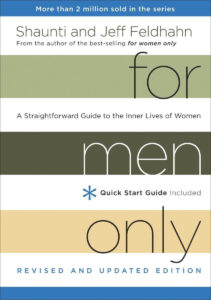 The cover of "For Men Only" by Shaunti and Jeff Feldhahn, one of the Best Books on Marriage, offering men practical advice to enhance communication and connection with their spouses.