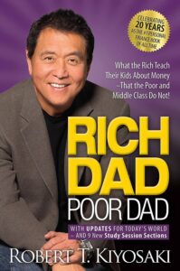 Cover of 'Rich Dad Poor Dad' by Robert T. Kiyosaki, offering insights into financial literacy and smart investing