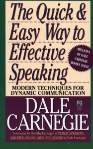 cover of "The Quick and Easy Way to Effective Speaking" by Dale Carnegie, providing a step-by-step approach to becoming a confident speaker, among the best books on public speaking.