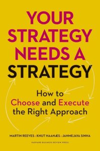 Cover of the book Your Strategy Needs a Strategy by Martin Reeves, Knut Haanaes, and Janmejaya Sinha