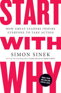 Cover of 'Start with Why' by Simon Sinek, one of Best Books On Entrepreneurship