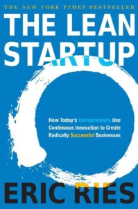 cover of the book 'The Lean Startup' by Eric Ries, a groundbreaking book on agile leadership and innovation