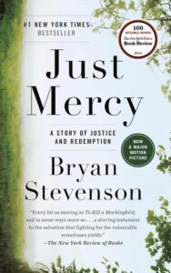 Cover of 'Just Mercy' by Bryan Stevenson featuring a powerful and hopeful design, considered one of the best true crime books