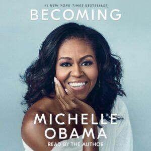 Cover of the book 'Becoming' by Michelle Obama, one of Top 9 Audiobooks for Your Daily Commute