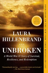 Cover of the book 'Unbroken' by Laura Hillenbrand