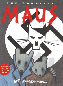 Cover of Maus by Art Spiegelman - a graphic novel about the Holocaust.