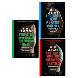 The Millennium Trilogy by Stieg Larsson, best book series to binge-read for mystery and thriller fans.