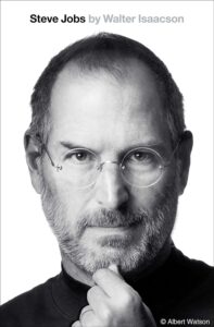 Cover of the book 'Steve Jobs' by Walter Isaacson