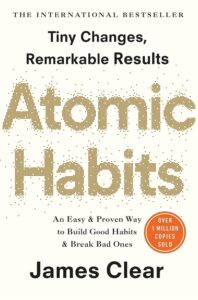 Cover of the book 'Atomic Habits: An Easy & Proven Way to Build Good Habits & Break Bad Ones' by James Clear, a top book on time management and habit formation.