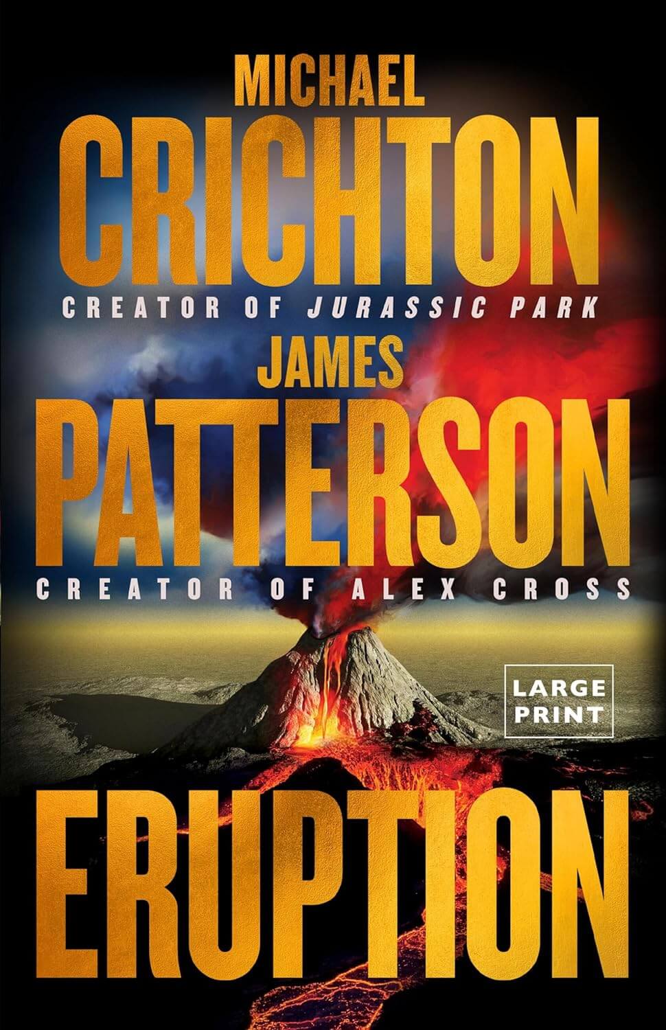 Cover of 'Eruption' by Michael Crichton and James Patterson