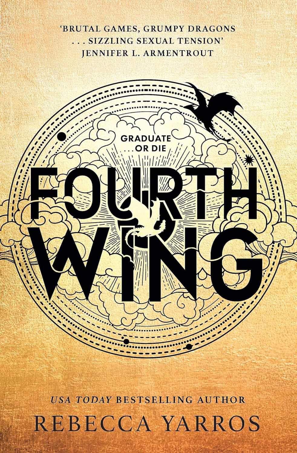 Cover of 'Fourth Wing' by Rebecca Yarros