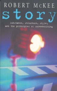 Book cover of 'Story: Substance, Structure, Style, and the Principles of Screenwriting' by Robert McKee, providing insights into storytelling applicable to all writing forms.