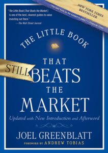 cover of "The Little Book That Still Beats the Market" by Joel Greenblatt, introducing the "Magic Formula" for selecting winning stocks, included in the Best Books on Investing for Beginners.