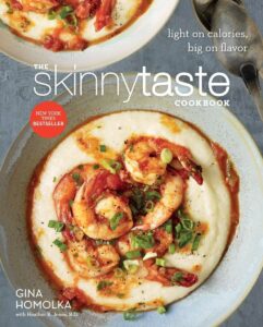 The cover of The Skinnytaste Cookbook by Gina Homolka, among the Best Cookbooks for Healthy Eating